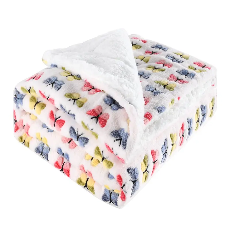 Thickened Flannel Lamb Wool Composite Double Blanket