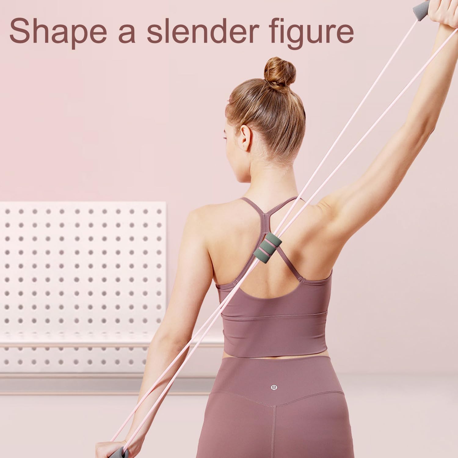 Multifunction Pedal Resistance Band, 4-Tube Elastic Pull Rope For Home Yoga, Leg Exercise, Sit-Up Assistant, Full Body Stretching & Strength Training Fitness Tension Rope