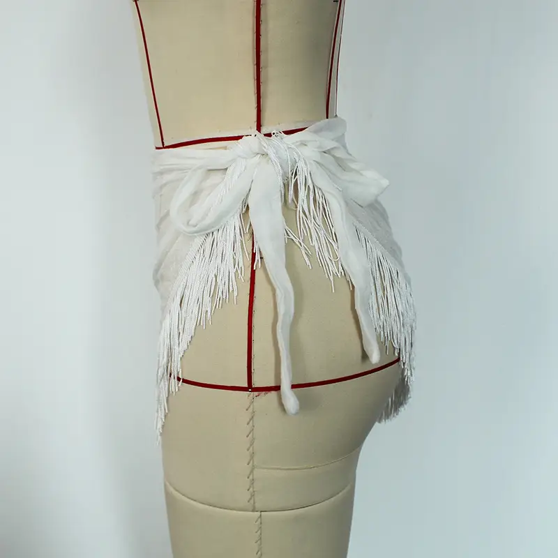 Ladies Seaside Vacation Fringed Beach Dress Sun Protection