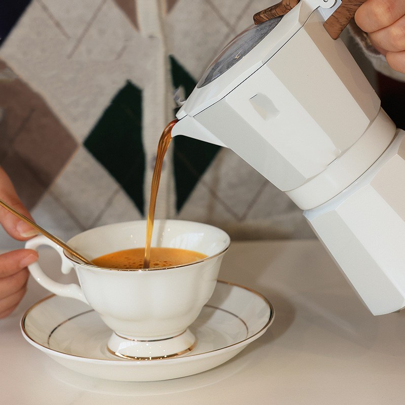 Camping Italian Double Valve Mocha Kettle