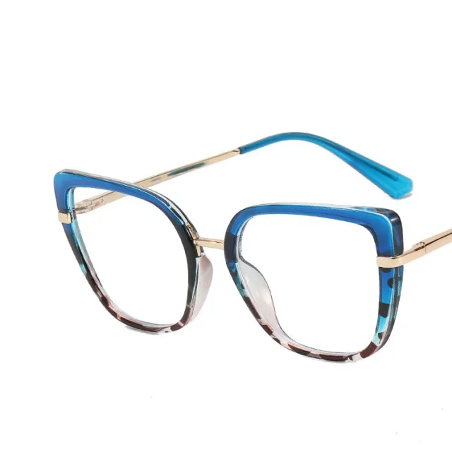 Anti blue Light Flat Mirror Personality Ins Top Blue Bottom Leopard Print - Shop at LoveMi