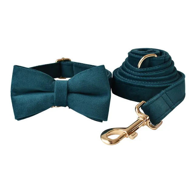 Dog Leash Pet Collar With Alloy Carabiner Bow Set - Shop at LoveMi