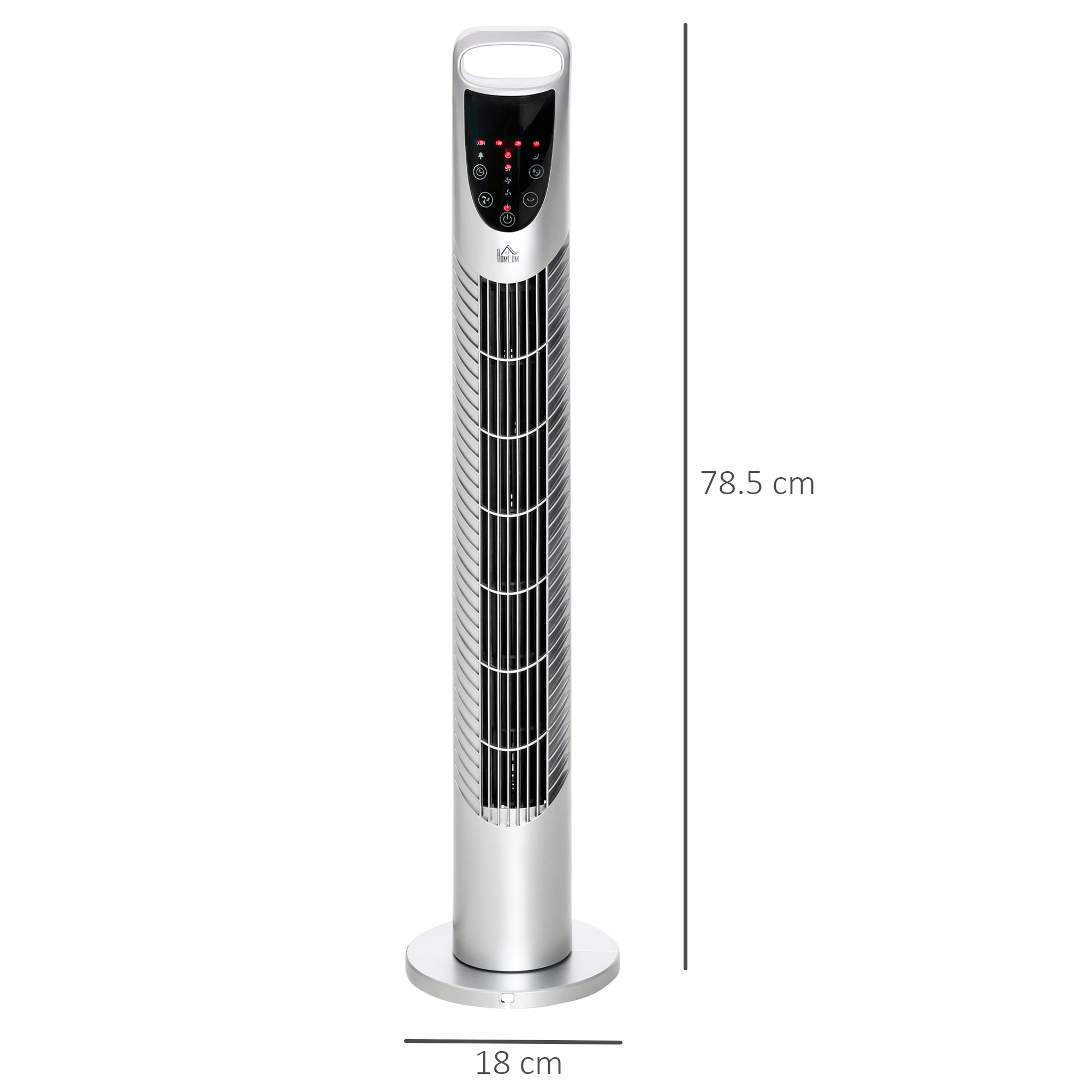 31 Oscillating Tower Fan With Remote Control, 7.5H Timer, 3 Speed 3 Modes, Electric Floor Standing Cooling Fan For Home Bedroom Office, Silver This Product Is Prohibited From Sale On Amazon.