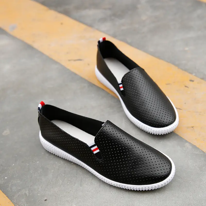 Flat-bottomed, Perforated, Ventilated, One-step Lazy Shoes