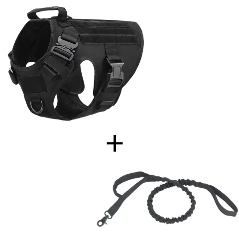 Outdoor Tactical Dog Vest with Leashes