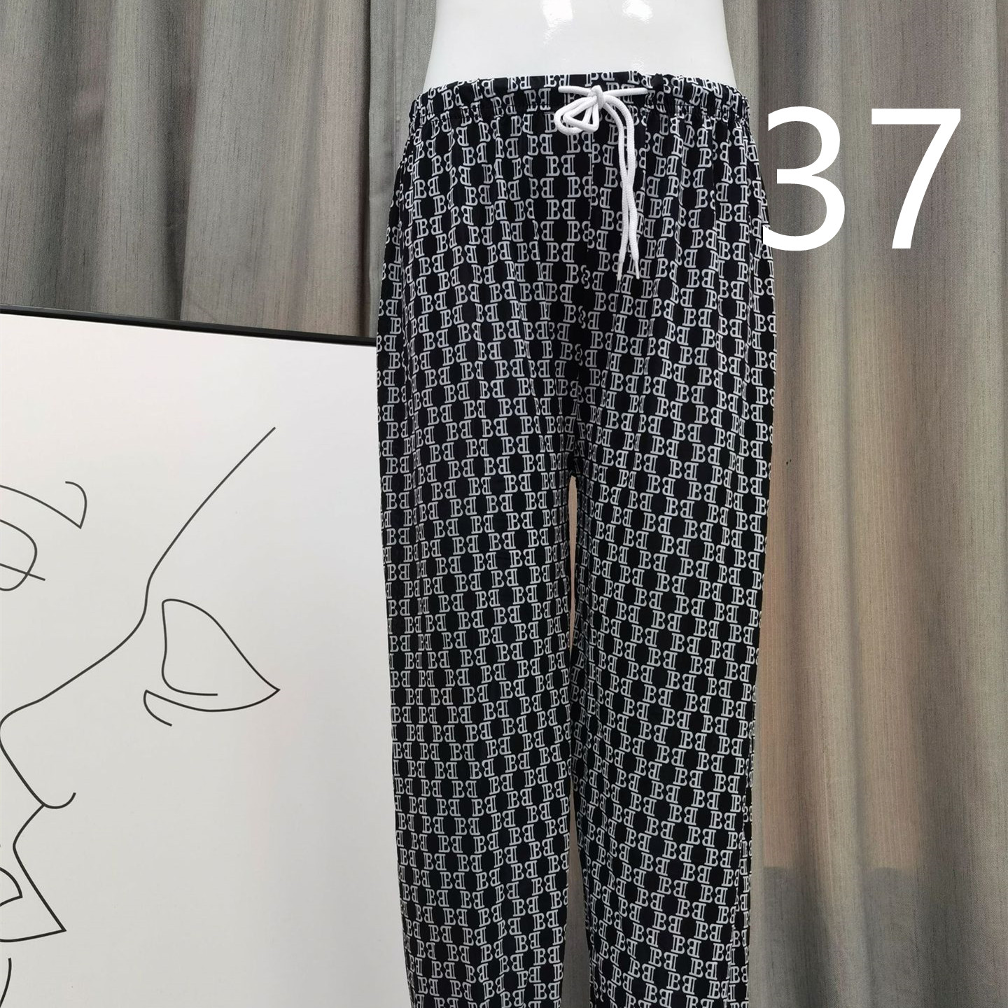 Women's Loose Drawstring High Waist Lantern Slacks