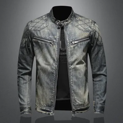 Vintage Zipper Jacket Coat For Men