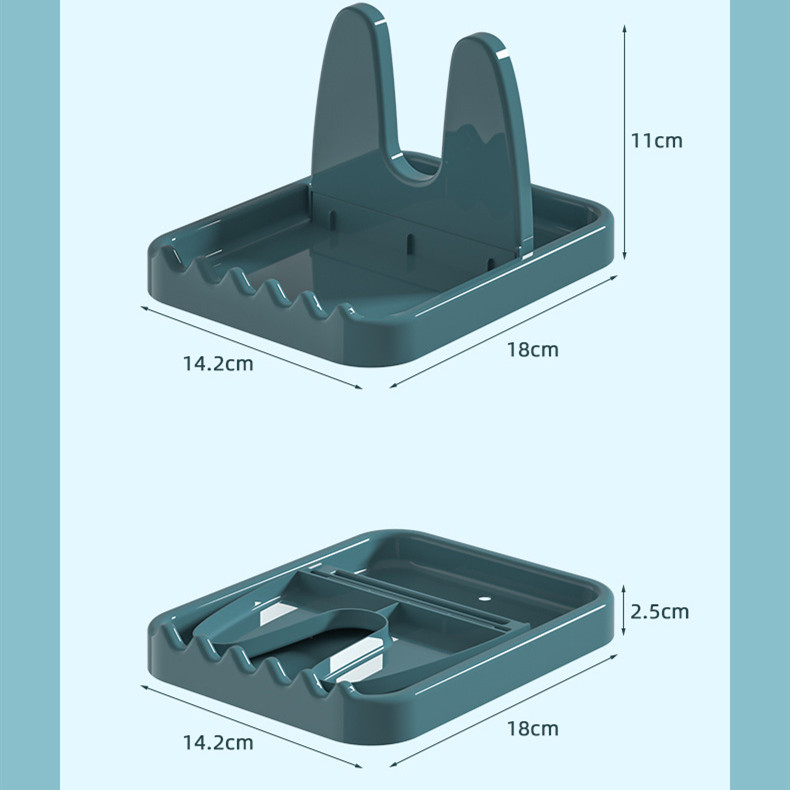 Plastic Desktop Multifunctional Vertical Foldable Pot Lid Holder