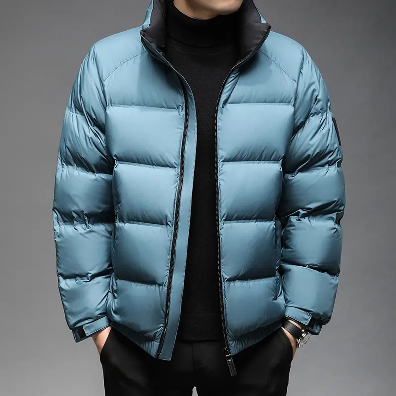 Men's Polyester Loose Solid Color Short Jacket
