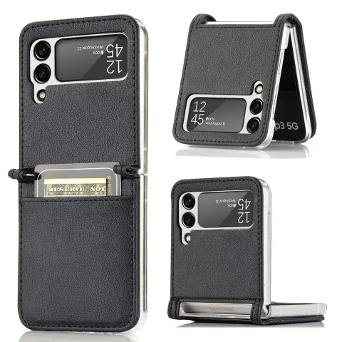 Up and Down Folding Screen Mobile Phone Integrated Leather