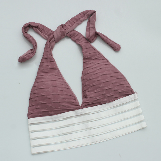 Title 6, Sports bra with jacquard belt