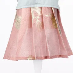 Pet Hanfu Cat Clothes Dog Skirt - Pink - View 1