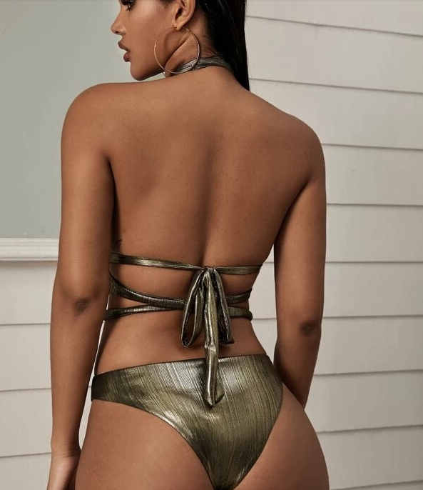 Title 4, Panelled one-piece swimsuit