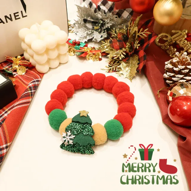 Cat Christmas Collar Scarf Halter Neck Decoration Bow Tie Tree - Shop at LoveMi