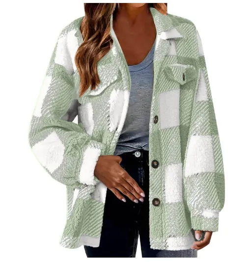 Lamb Fleece Jacket Button