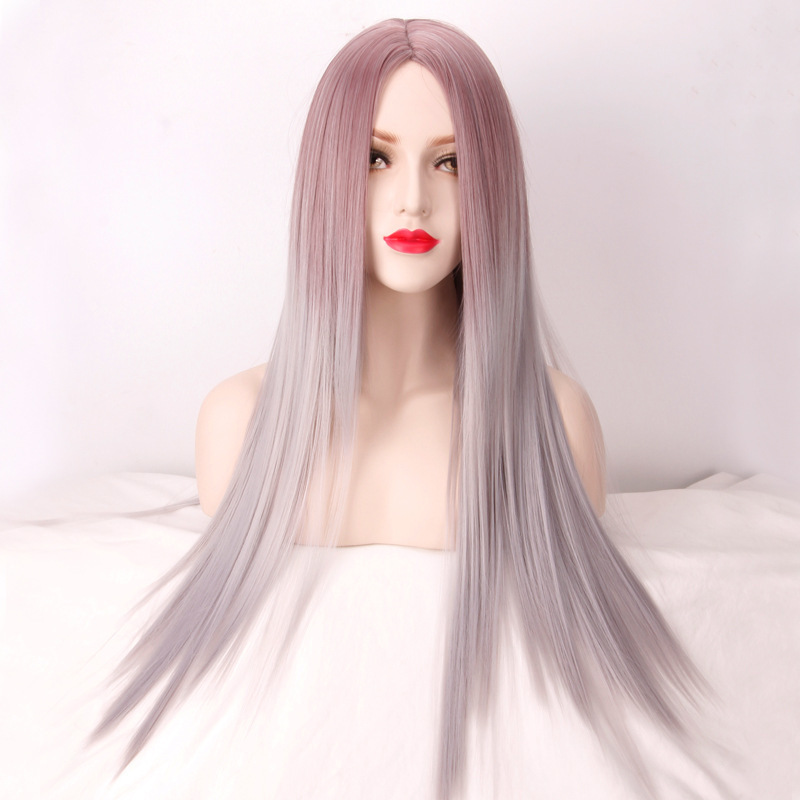 Title 3, Medium length straight hair with taro color