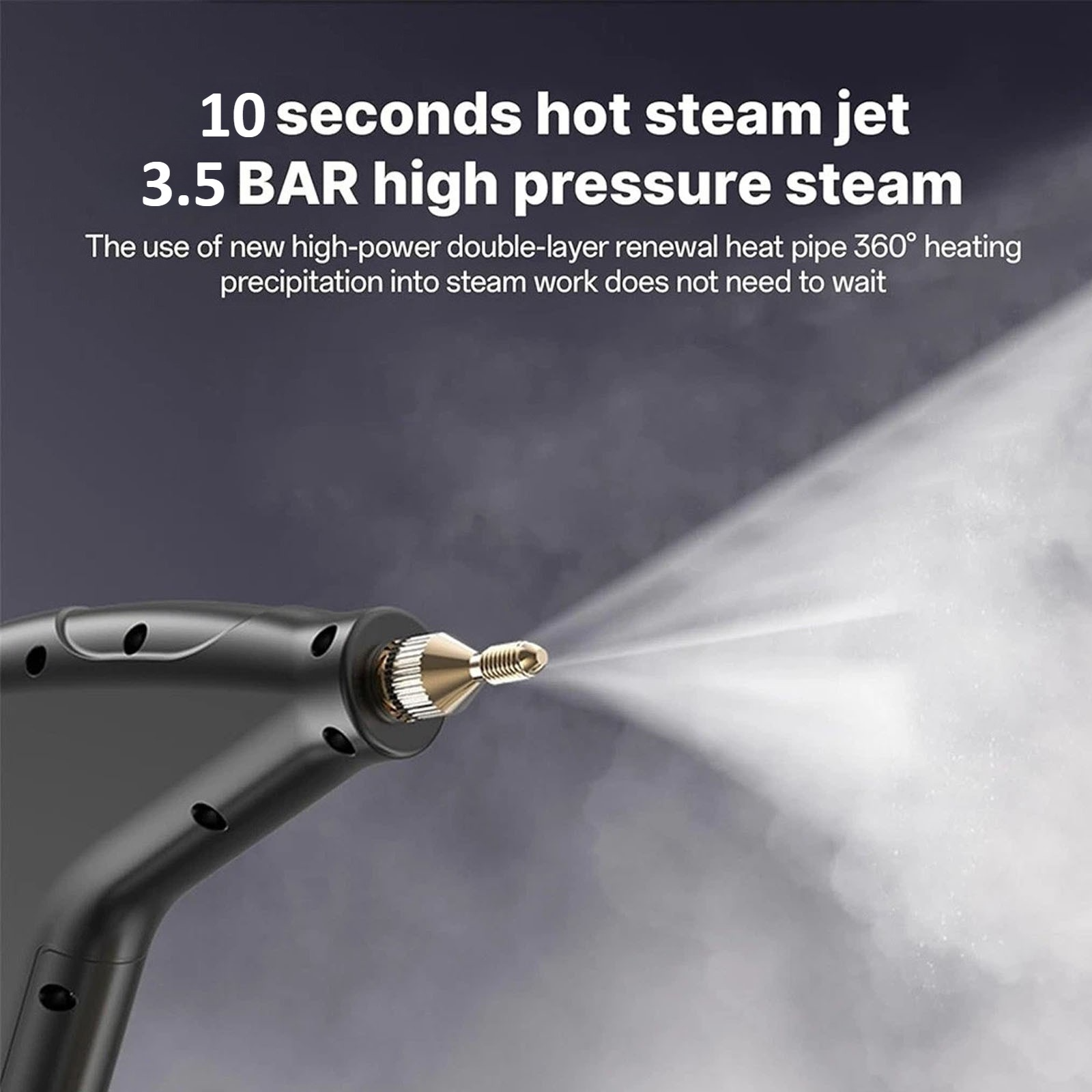 1500W Handheld Steam Cleaner High Temperature Pressure Home Car Cleaning 4