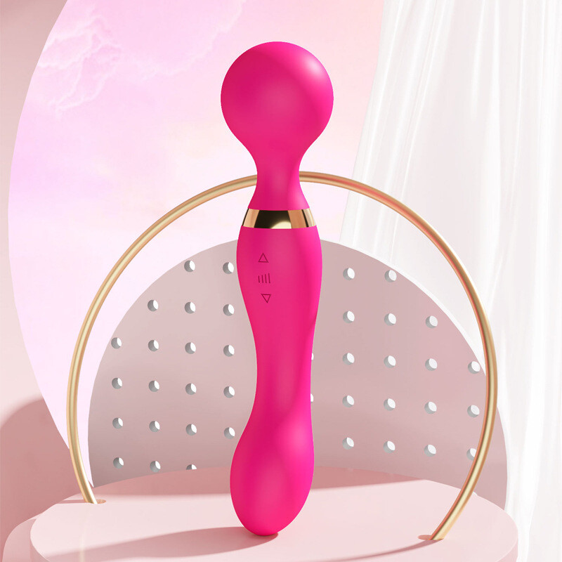 Multi Speeds Silicone Double Head Full Body Massager Vibrator Mute Rechargeable