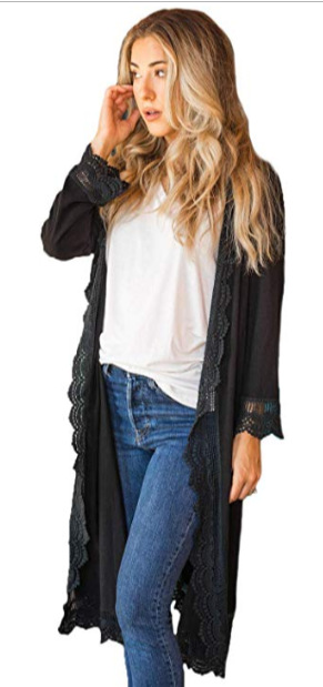 Explosive Knitted Long Lace Cardigan