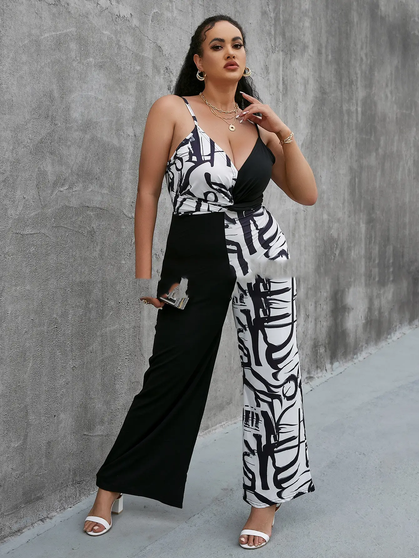 Fashion Print Short Sleeve Loose Sleeveless