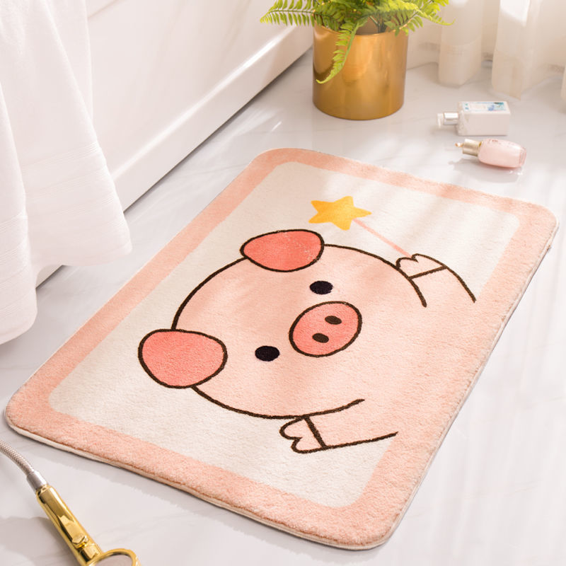 Absorbent Floor Mat Bedroom Cartoon Rug - Picture 21 of 27