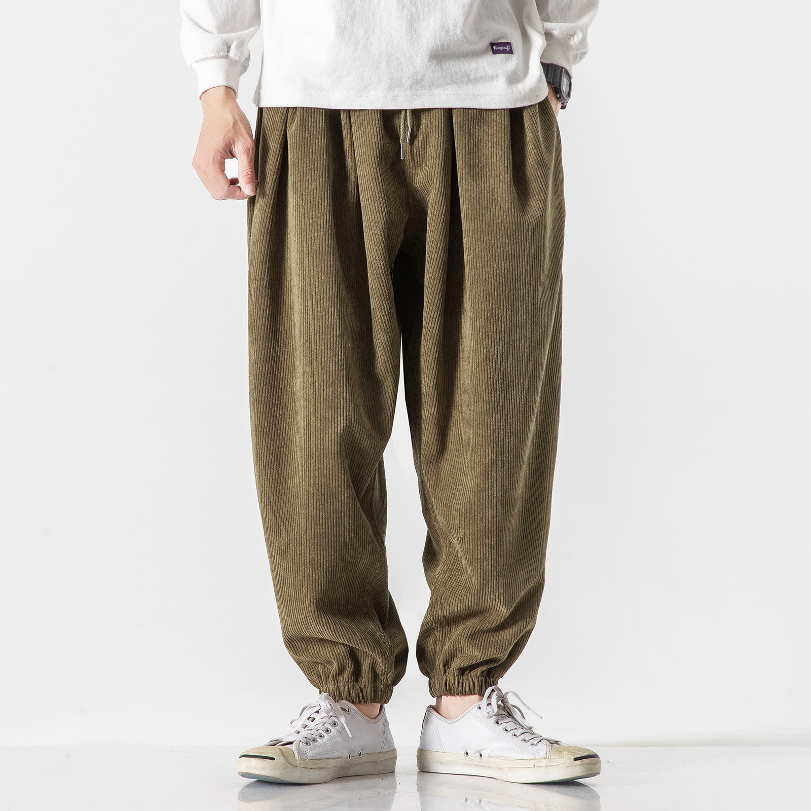 Title 9, Pantaloni Casual Uomo Taglie Forti Corduroy Amp...