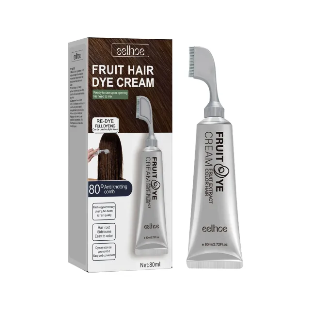 Natural Gentle Long lasting Easy To Color Hair Cream Black - Shop at LoveMi