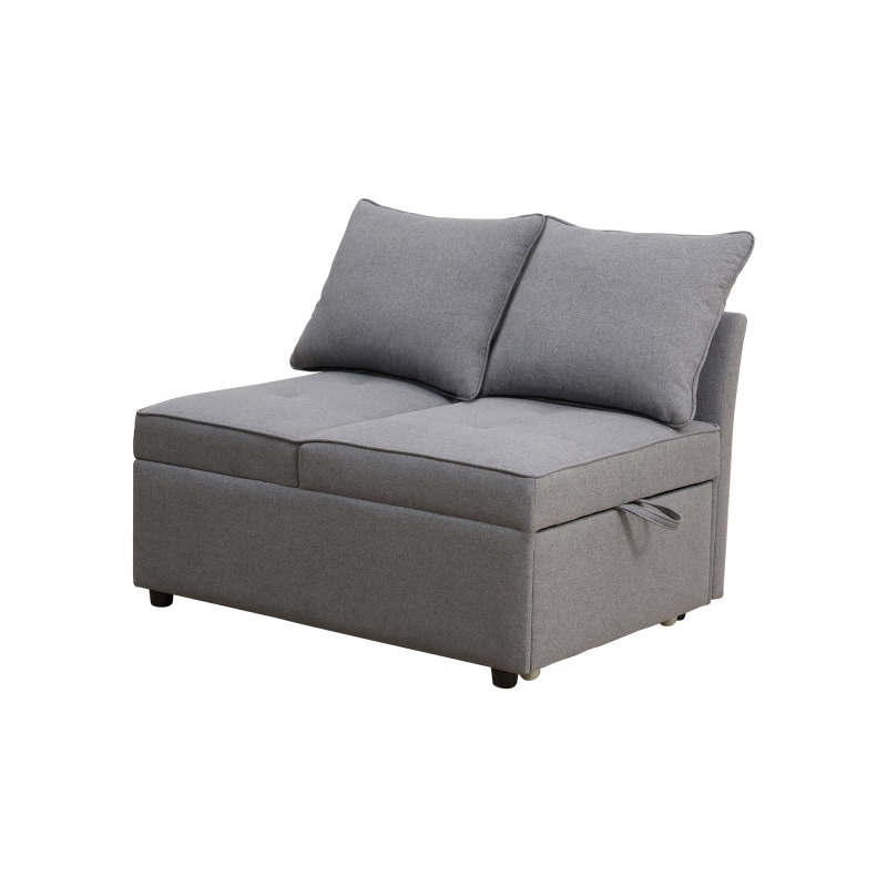 Pickup Only--Deep Grey Sackcloth Living Room Sofabed