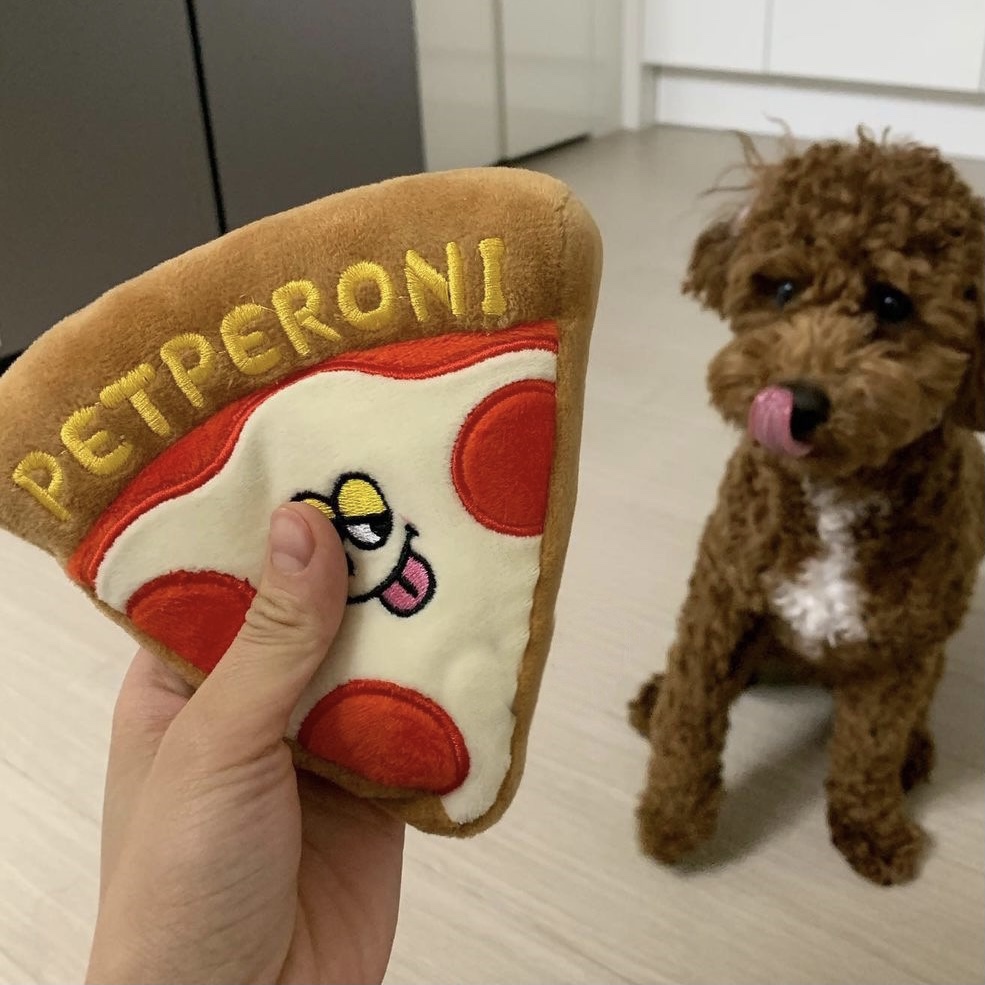 Pet Dog Pizza Sound Cute BB Call Sounding Toy