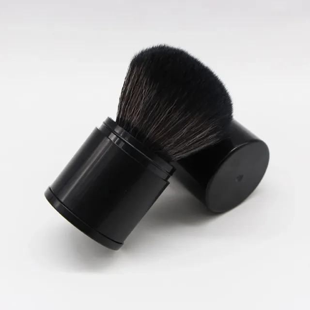Quality Portable Convenient Retractable Makeup Brush Makeup Tools Accessories For Foundation Powder Eyeshadow Large Loose Powder Blush Black - Shop at LoveMi
