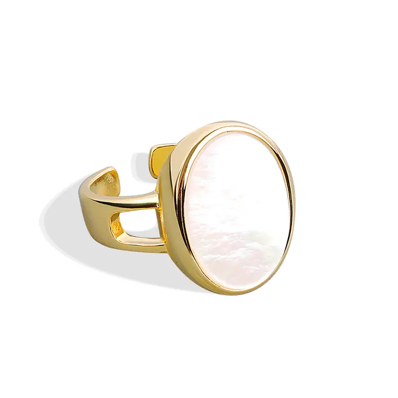 European And American Wind Minimalist Net Red Shell Ring