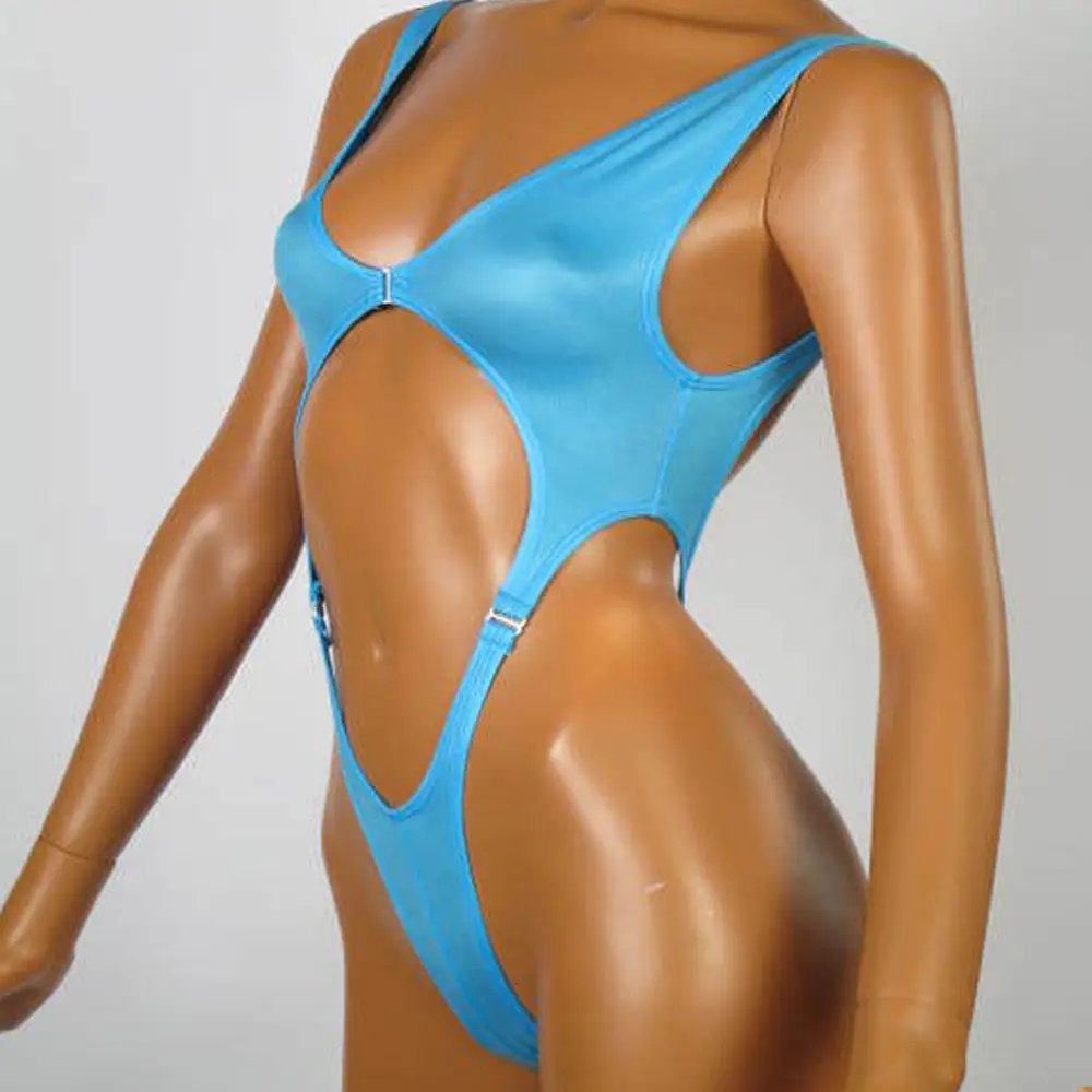 Triangle Micro Sheer Body Tank Top One Piece Swimsuit