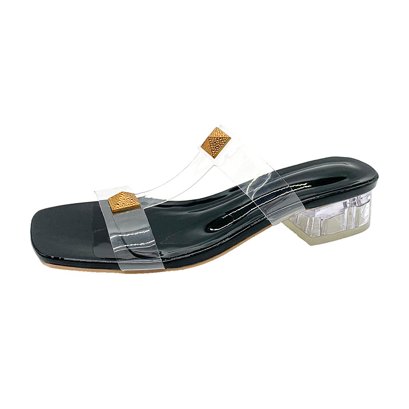 Square Toe High Heel Sandals