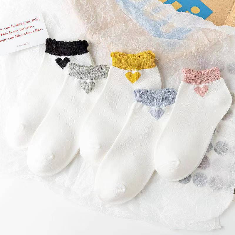 Title 23, Socks Female Retro Flower Purple Bubble Mouth P...