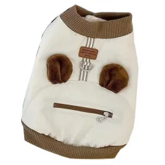 This Autumn And Winter Warm Dog Coat With Three-dimensional Ears And Two Feet Can Be Used To Pull Small And Medium-sized Dogs And Cats. Spring Styl... - View 1