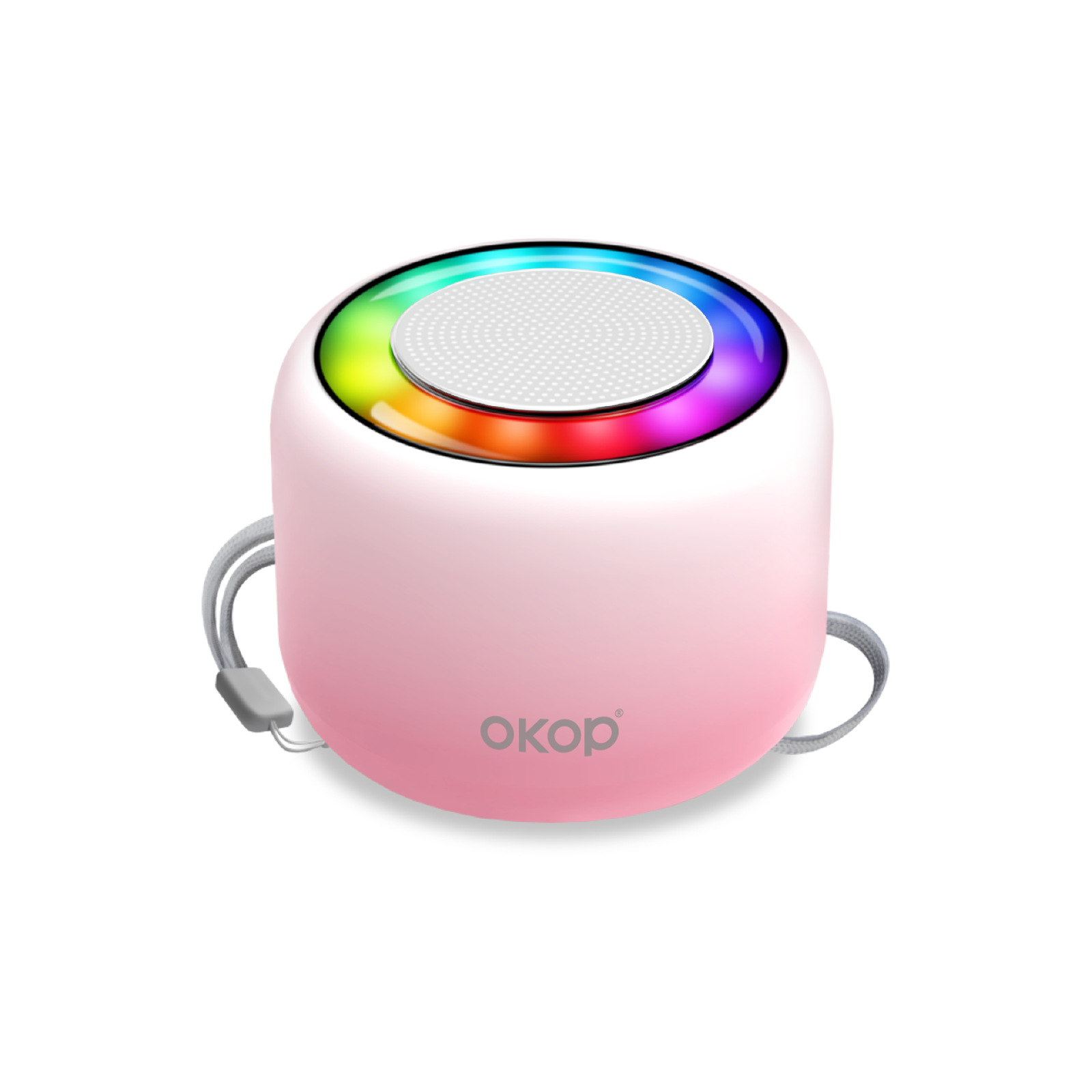 KP-826 Portable Mini Bluetooth Speaker Compact Outdoor Ready With Lanyard Ambient Light And Card Slot Factory Direct 4