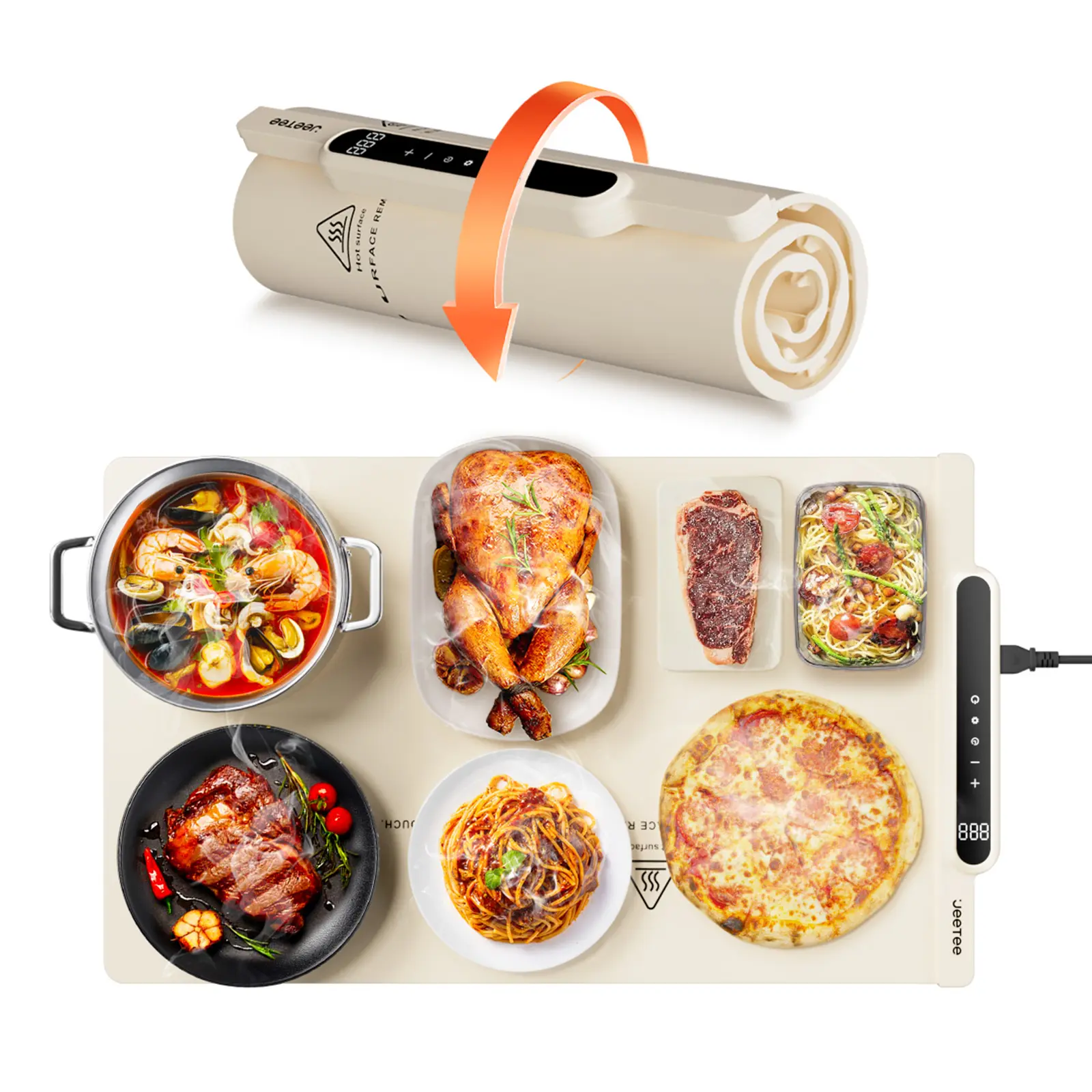 Silicone Food Heating Pad, Kitchen Dining Table