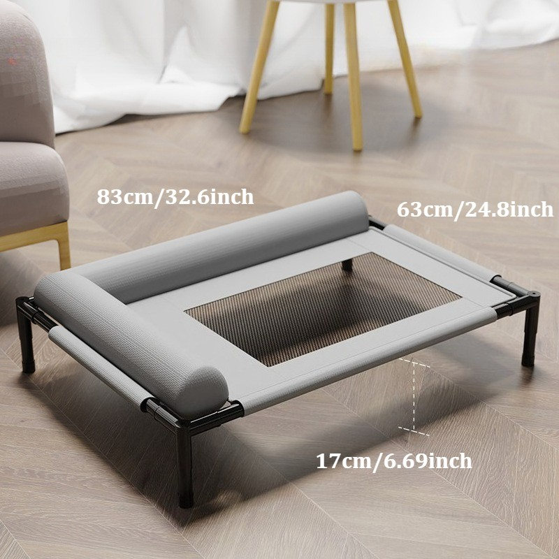 Orthopaedic Elevated Pet Dog Bed Raised Bolster Sofa With Cushion 8366cm UK — image 11