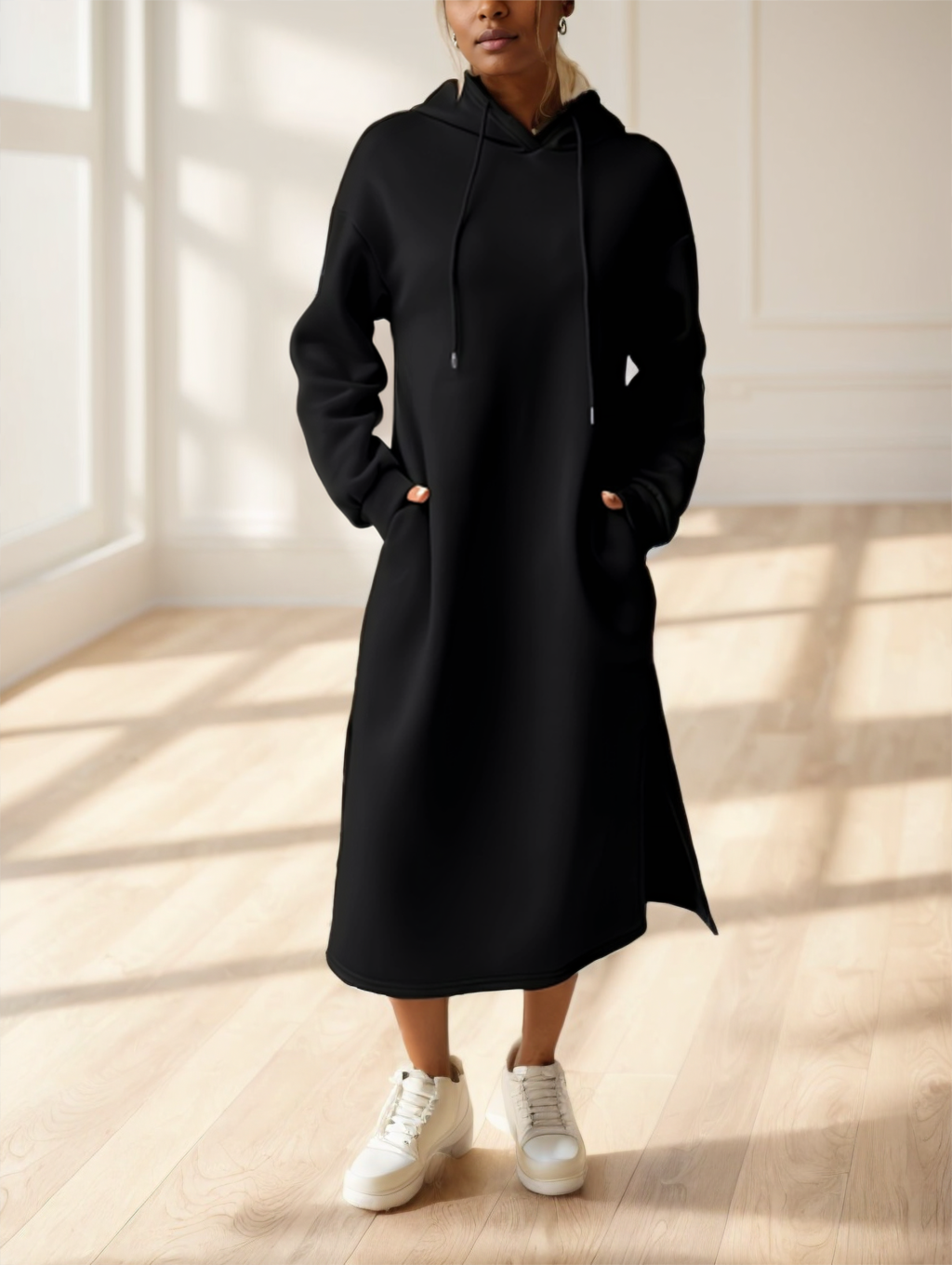 Polyester Women's Hoodie Dress