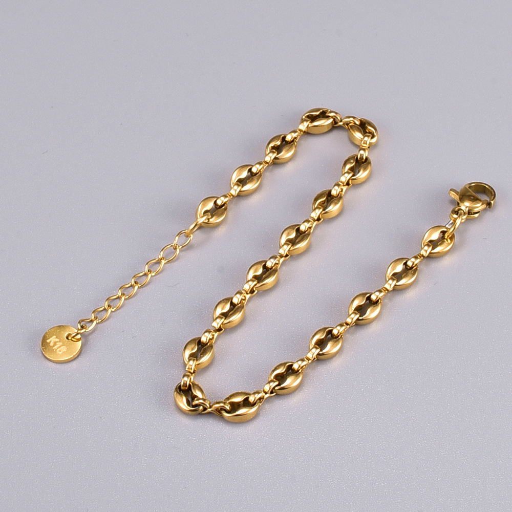 Coffee Bean Short Bracelet Simple