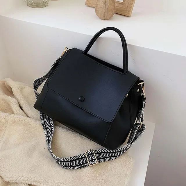 Large capacity Bag Tide Simple Foreign Trade Texture Messenger Bag Western Fashion One Shoulder Atmospheric Handbag Black - Shop at LoveMi