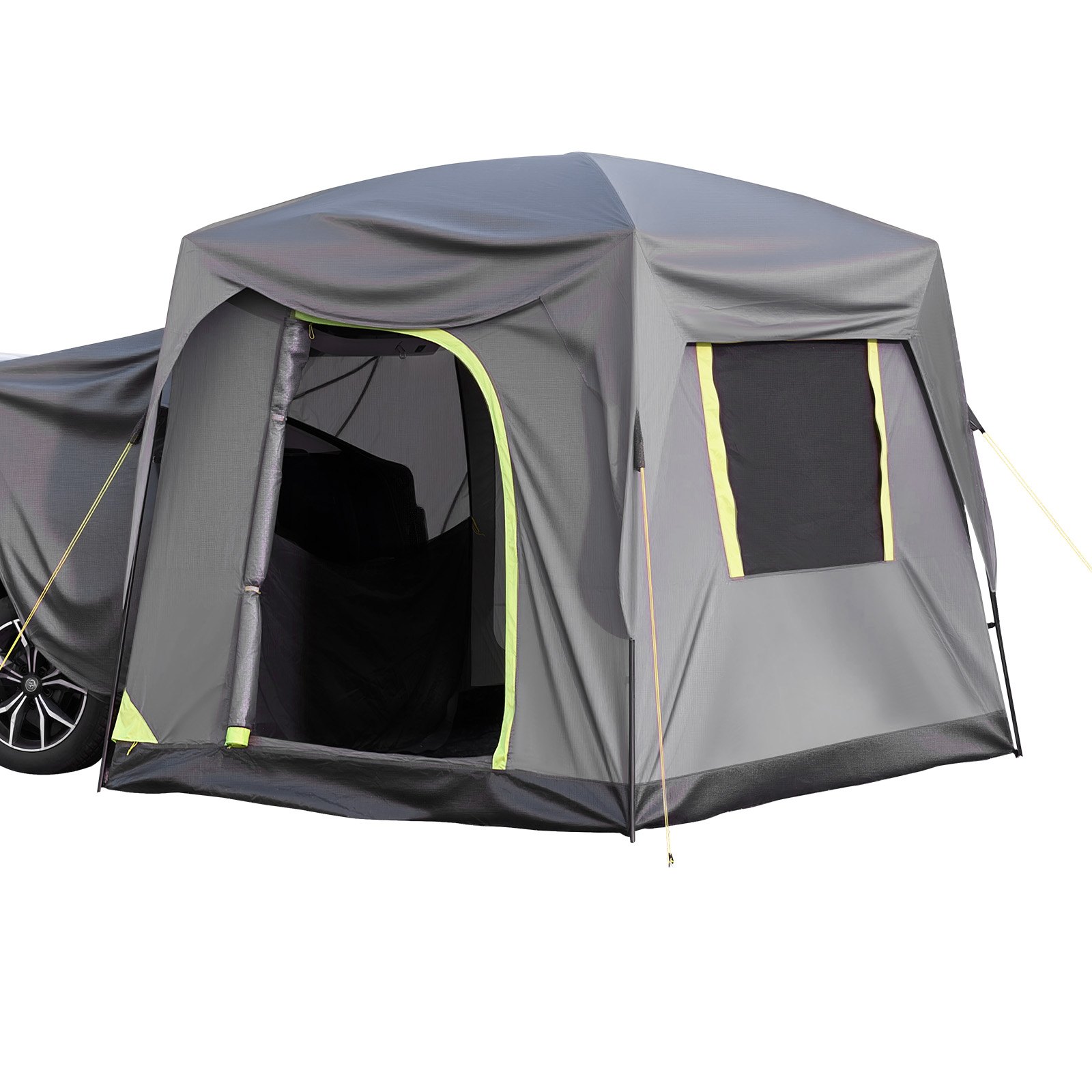 SUV Tent For Camping, 10FT L X 8FT W, Waterproof PU2000mm Spacious Double Layer Design For 5-8 Person, SUV Camping Tent With Mesh Windows, Includes Rainfly & Storage Bag, For Outdoor Activities