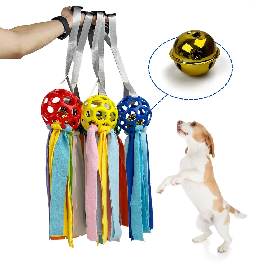 Interactive Toy Ball For Pets Hollow Ball With TPR Sound For Dogs And Cats Educational Bell Pet Toy