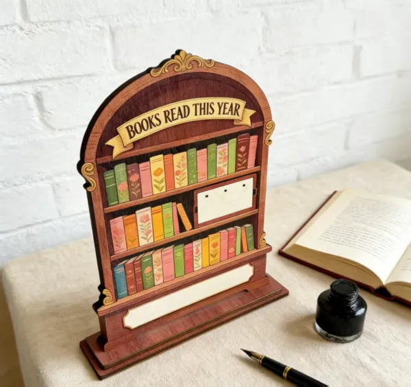 Wooden Reading Tracker lifestyle photo 3