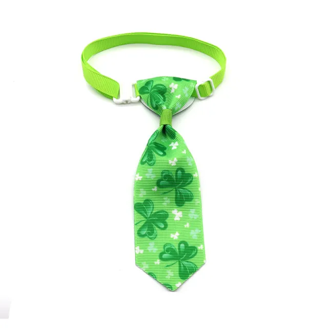 St. Patrick's Day Four leaf Clover Bow Pet Tie 7 Style - Shop at LoveMi