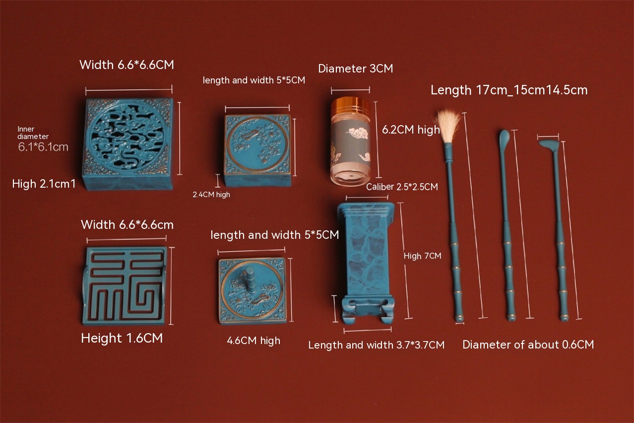 Square Auspicious Clouds Like Brocade Citron Incense Set