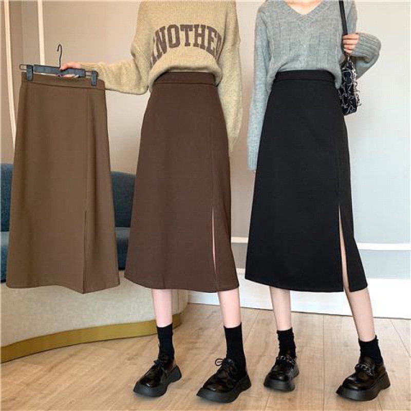 Plus Size Women's Black Skirt Women's High Waist