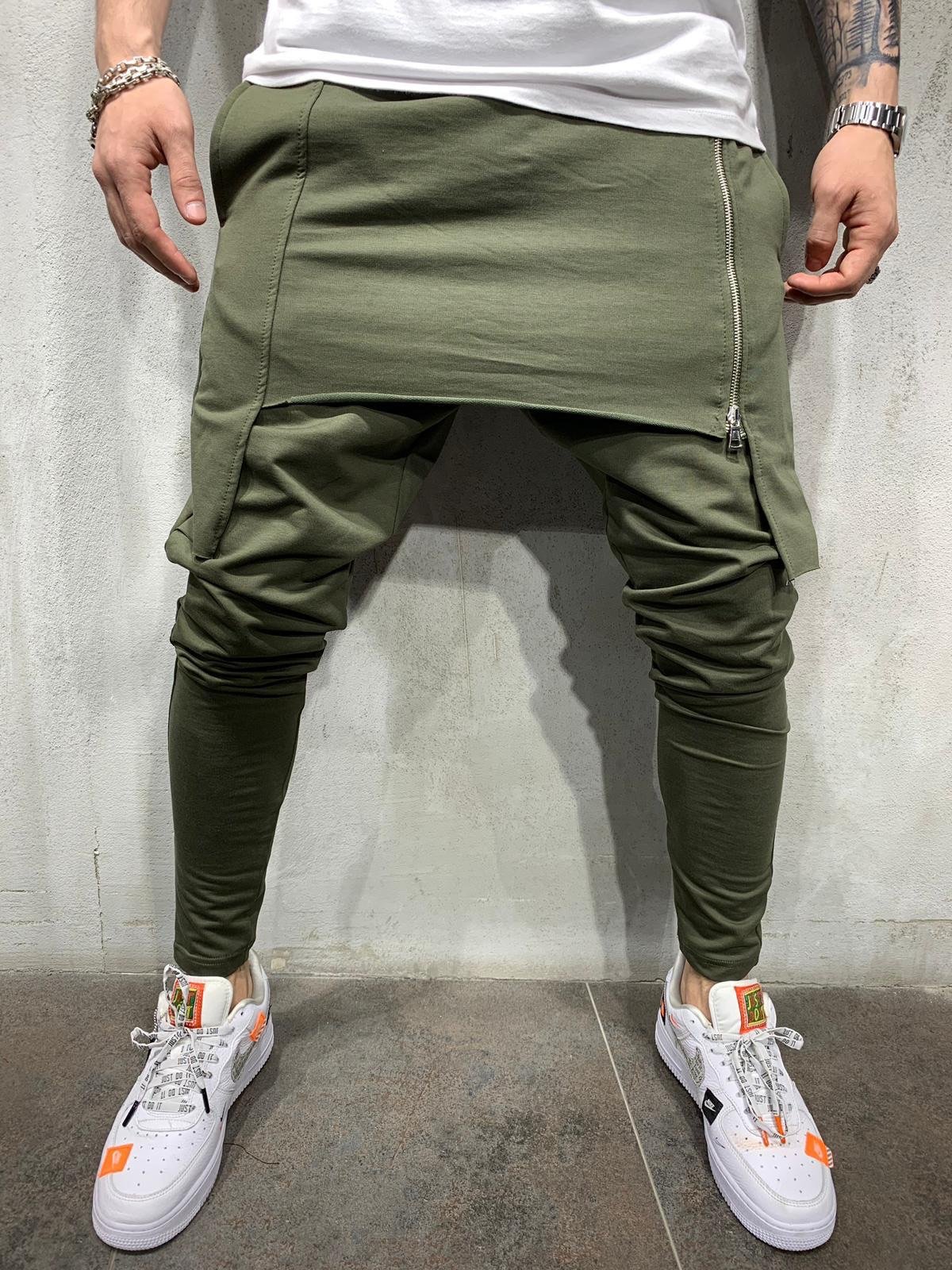 Title 2, Slim-fit Casual Two-layer Sports Trousers