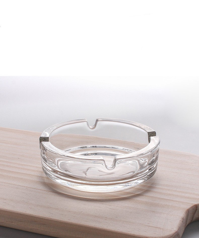 Title 3, Simple Transparent Round Glass Ashtray