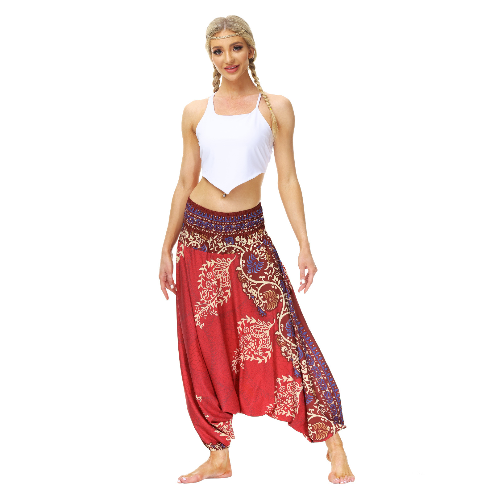 Title 4, Dames Yoga Bloomers met Etnische Print – Voor T...